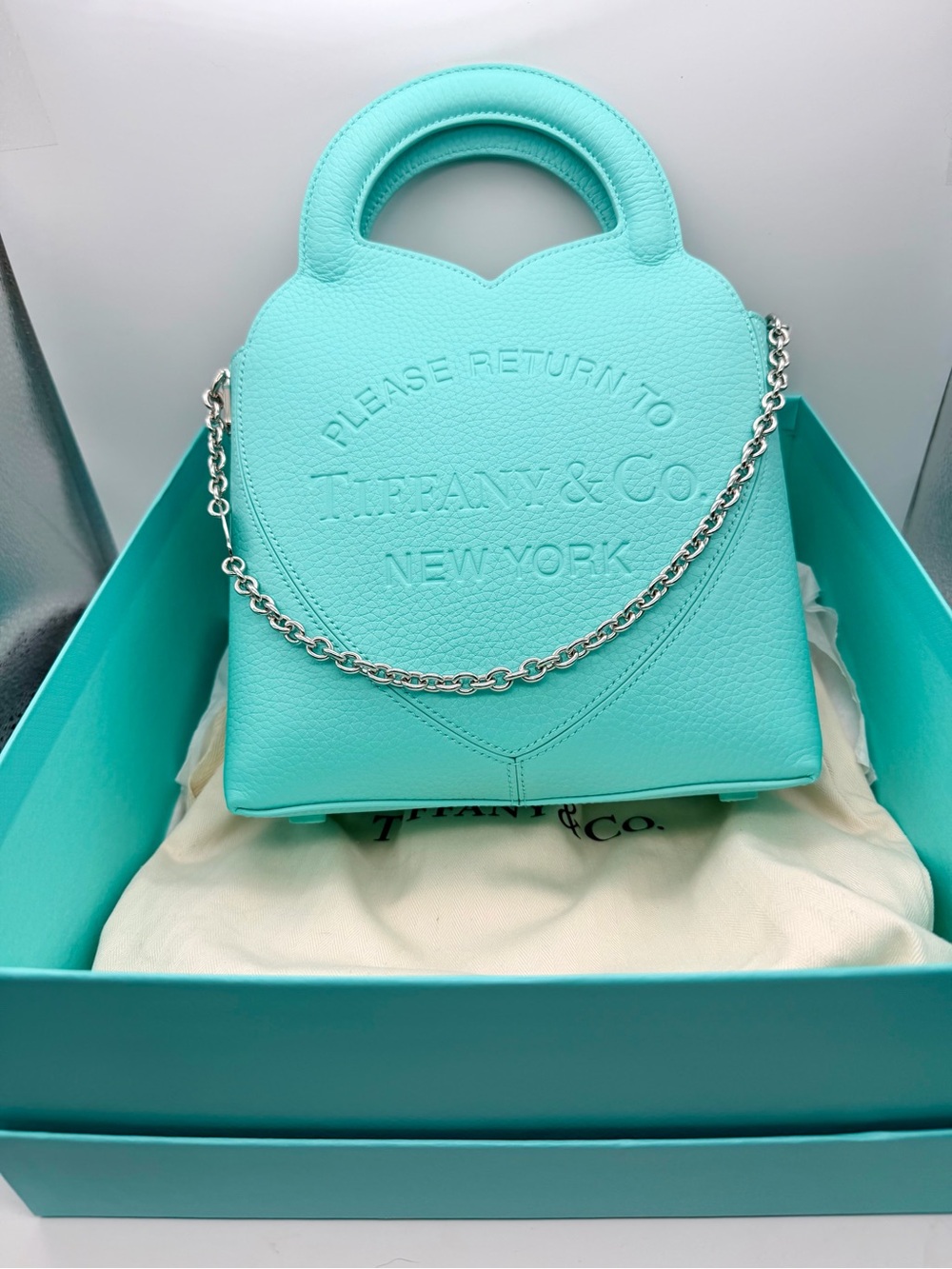 Tiffany & Co. New Tiffany blue mini rtt purse bag